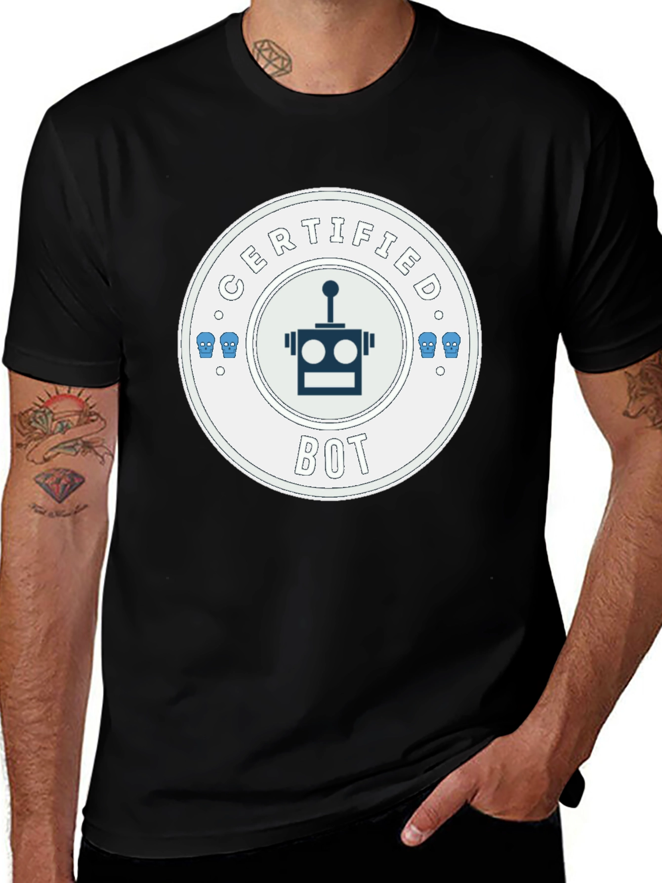 Variant 18 of Certified Bot Graphic Tee