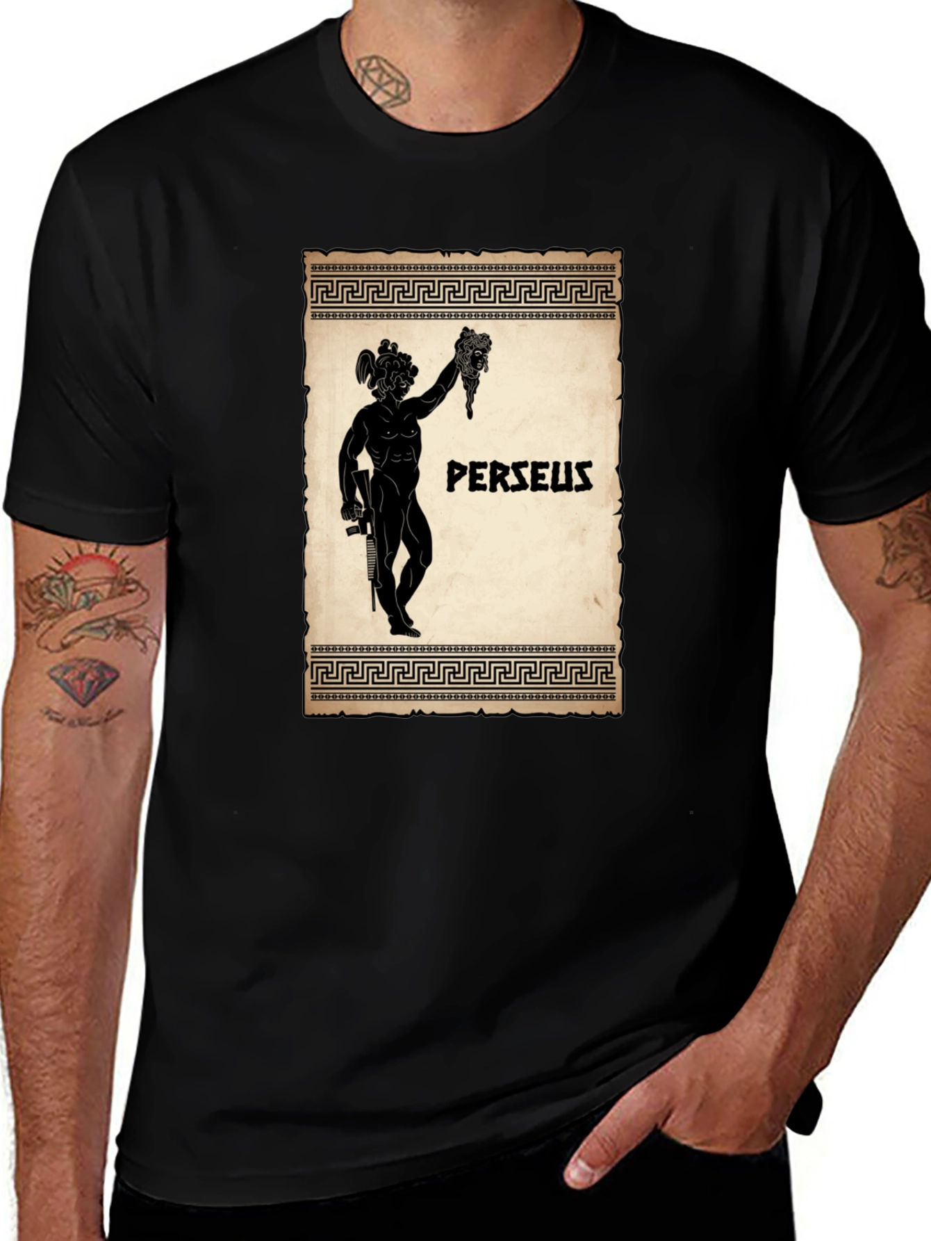 Perseus Graphic T-Shirt - Ancient Greek Mythology Tee