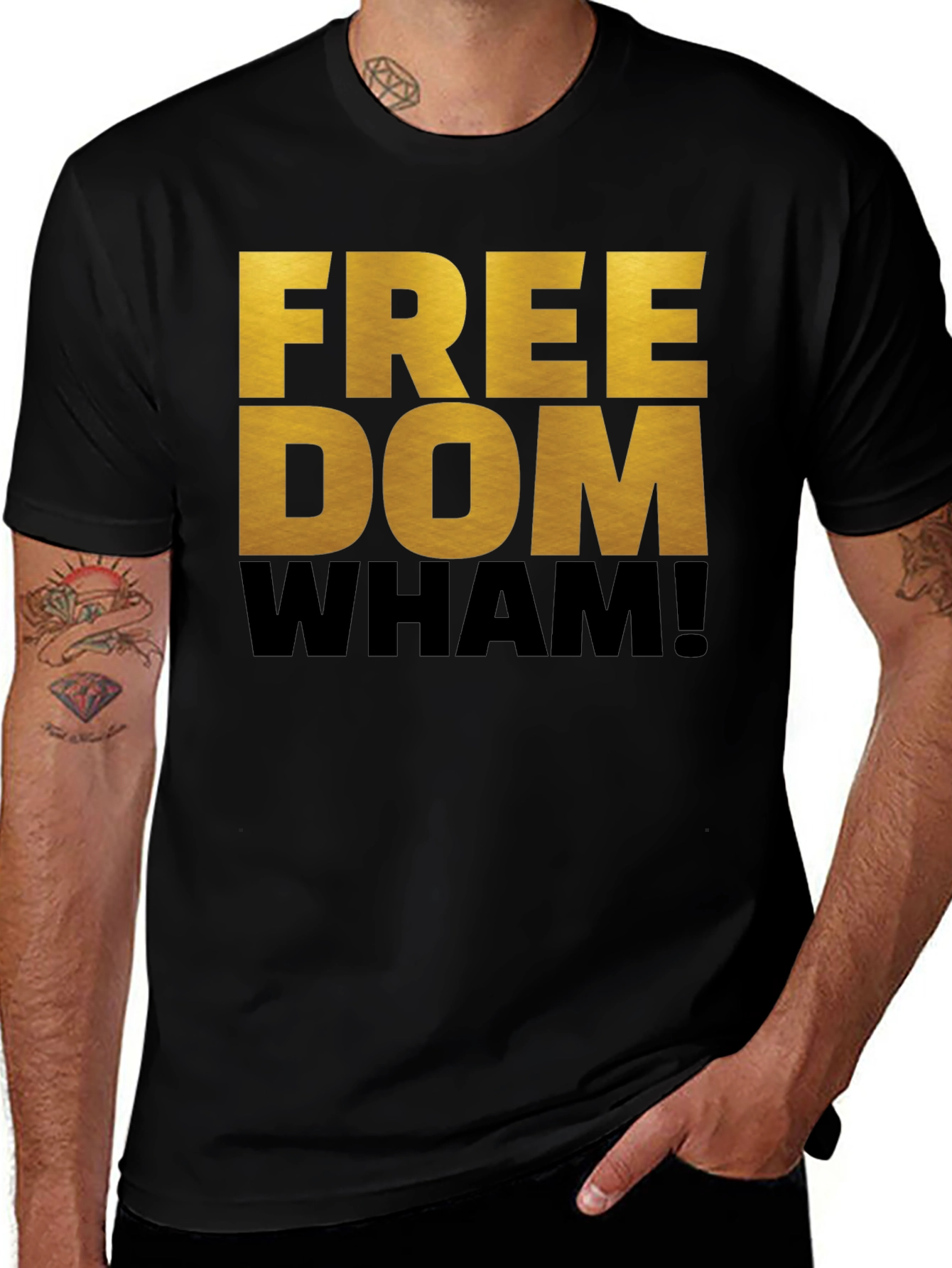 Variant 6 of Freedom Wham! Graphic T-Shirt - Bold Statement Tee