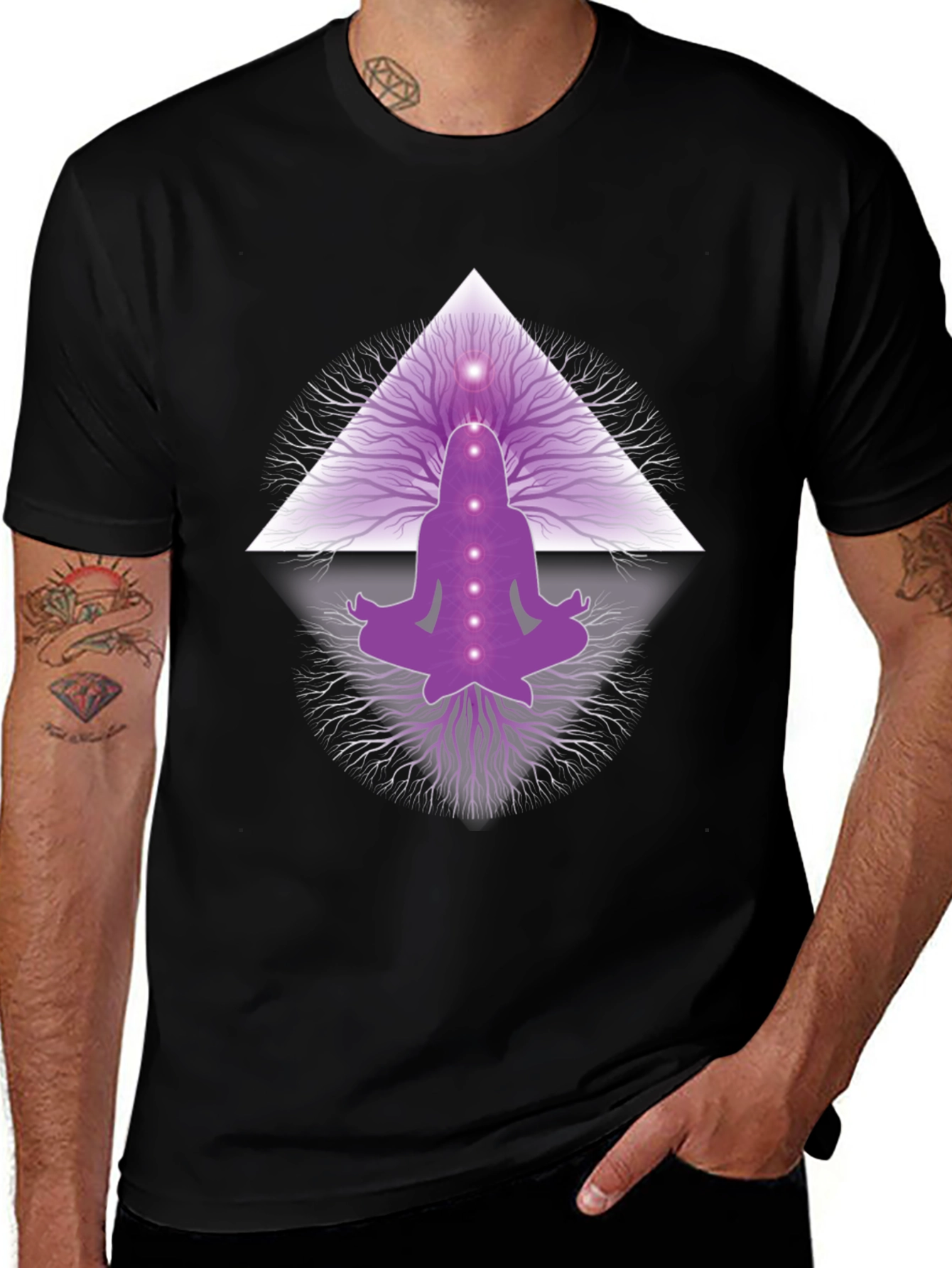 Variant 8 of Meditative Chakra T-Shirt