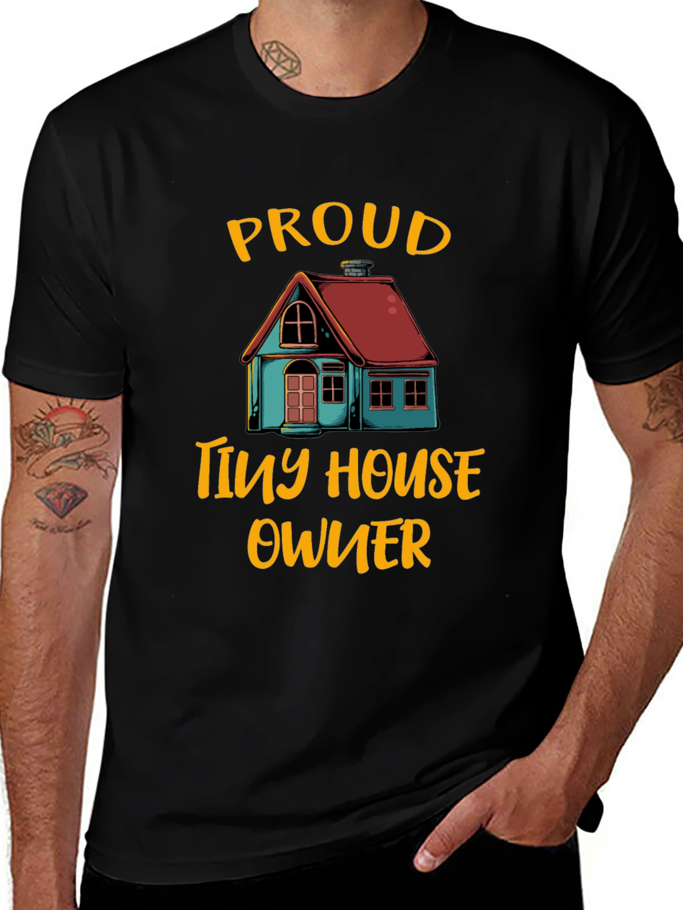 Variant 28 of Proud Tiny House Owner Graphic Tee