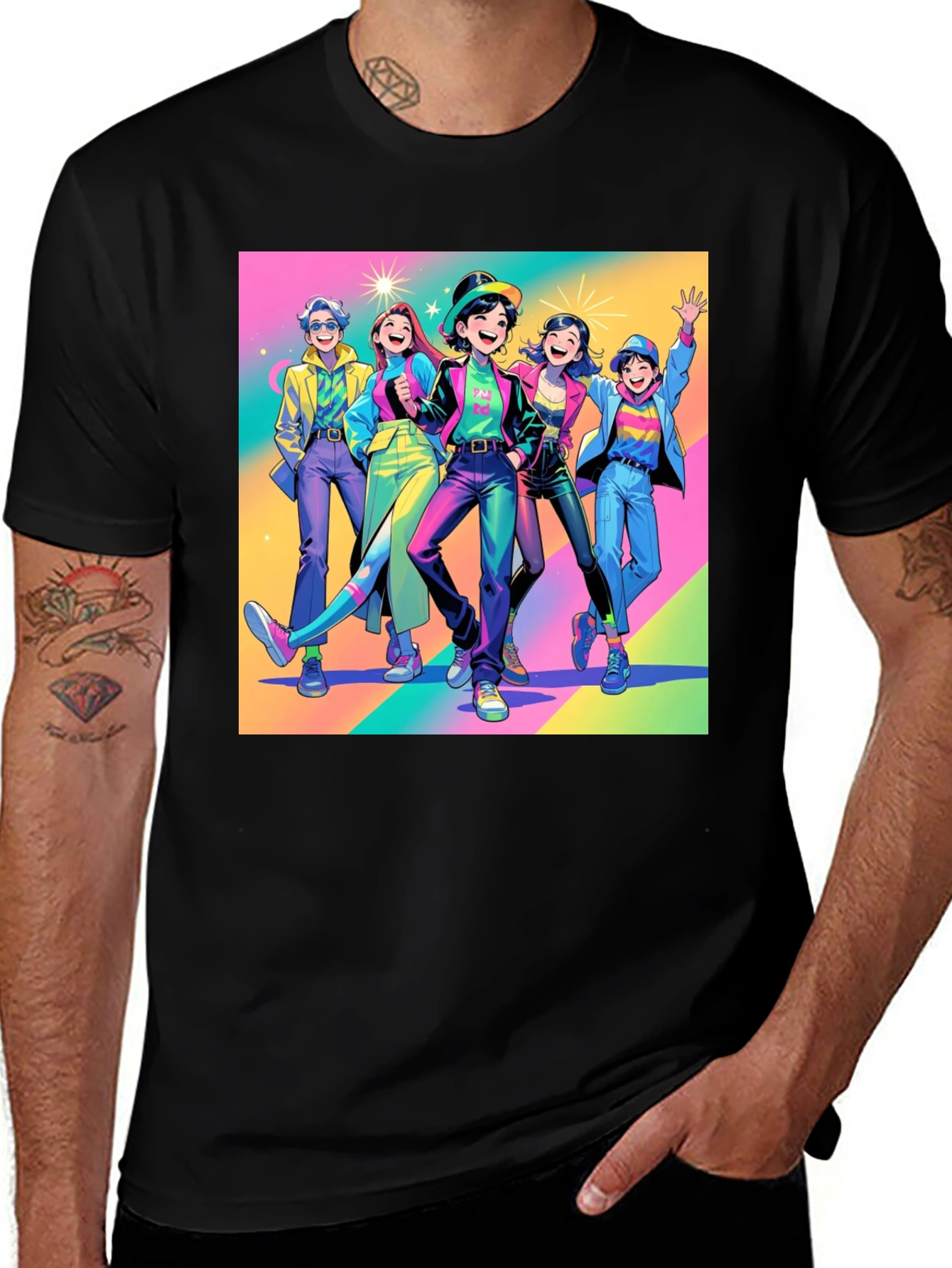 Variant 21 of Retro 80's Cartoon T-Shirt