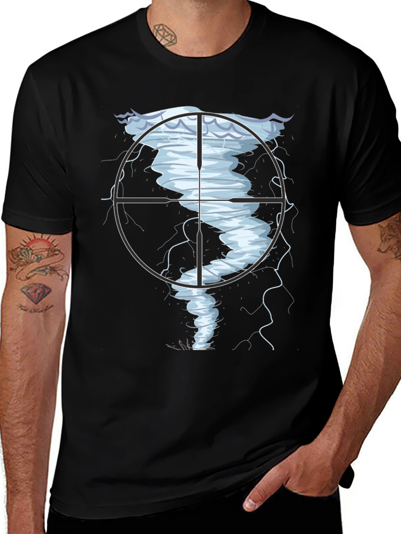 Tornado Target Black T-Shirt