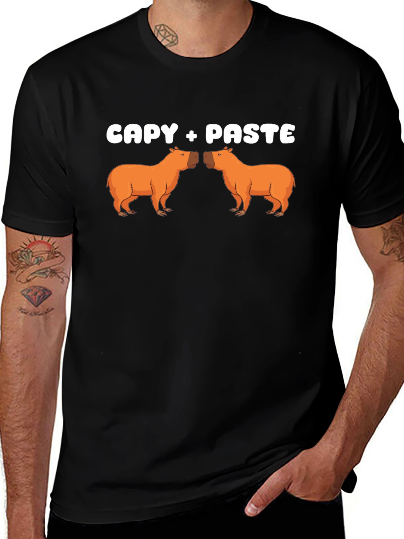 Variant 27 of Capy + Paste Funny Graphic T-Shirt