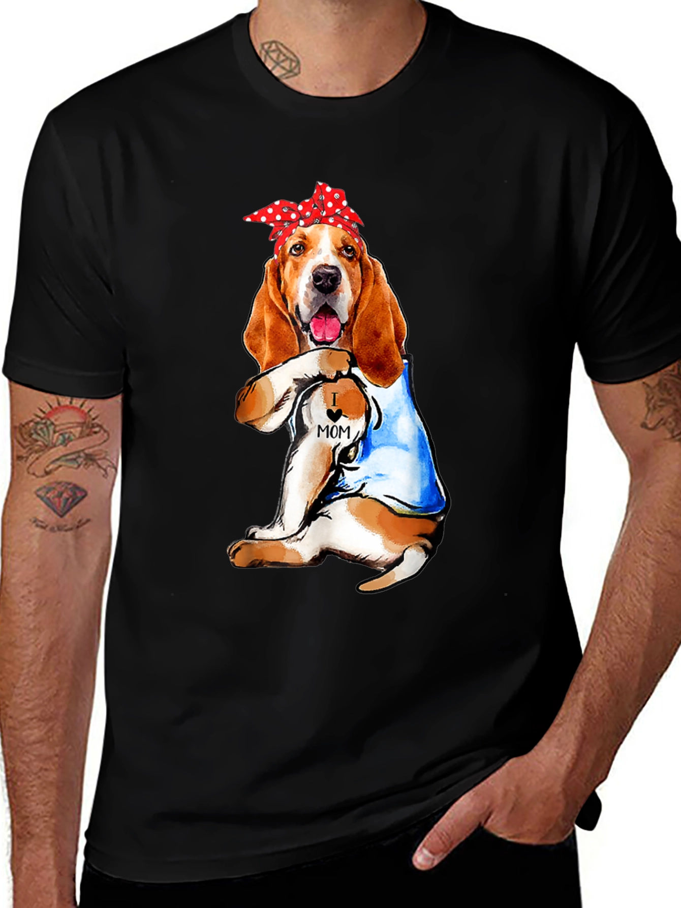 Variant 19 of Dog Mom Graphic T-Shirt
