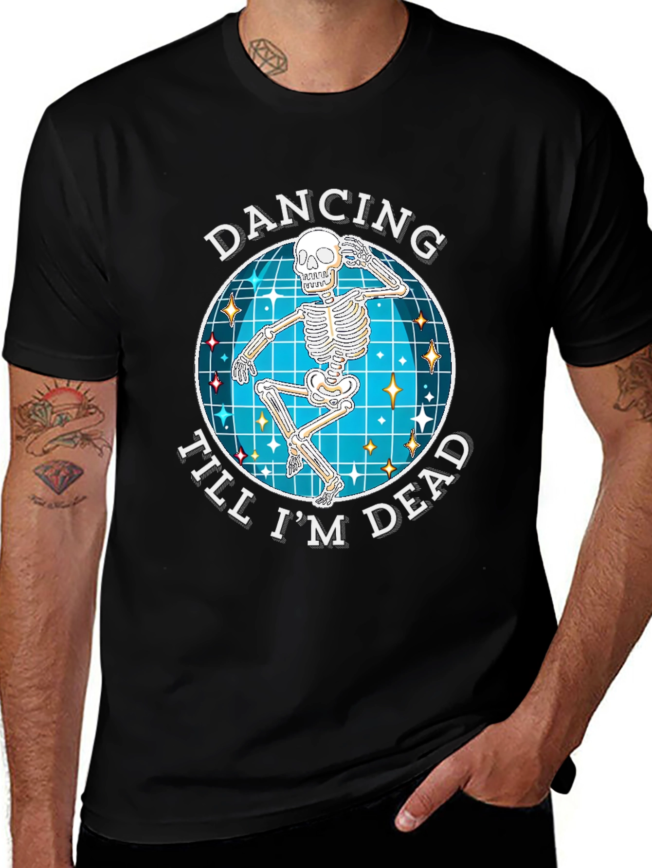 Variant 8 of Dancing Skeleton Tee