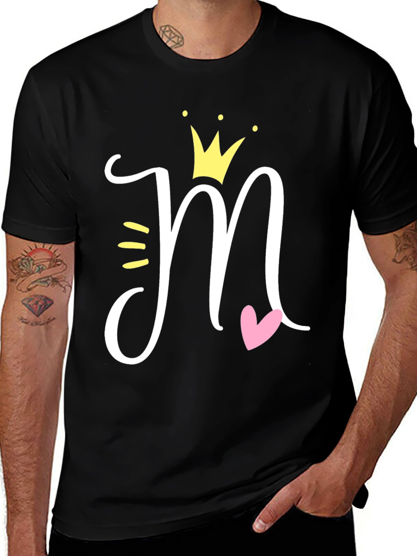 Mom Queen Graphic T-Shirt - Black Casual Tee