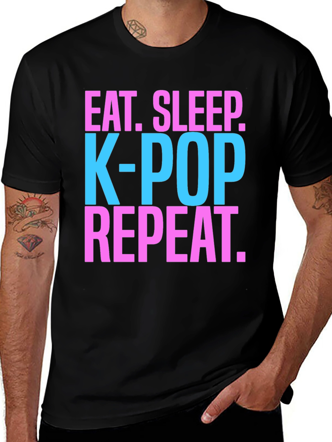 Eat Sleep K-Pop Repeat T-Shirt