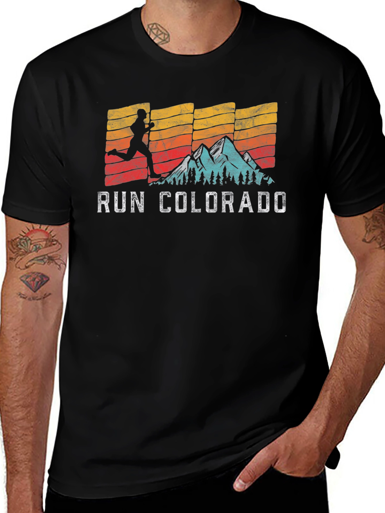 Variant 25 of Run Colorado Graphic Tee