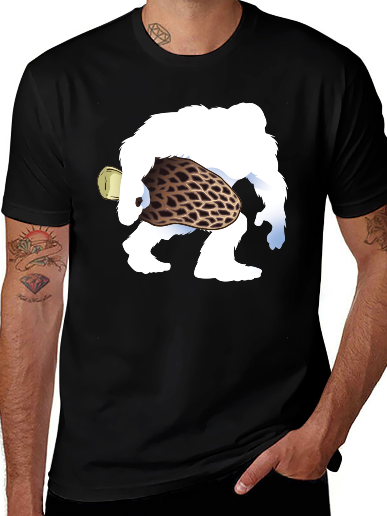 Bigfoot Morel Mushroom T-Shirt