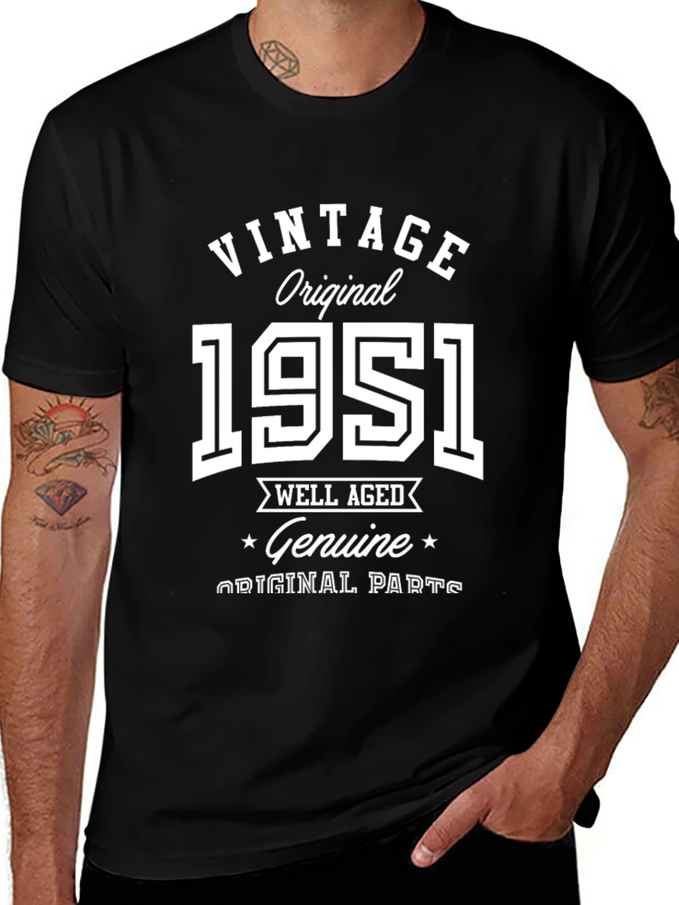 Variant 8 of Vintage 1951 Original Genuine T-Shirt