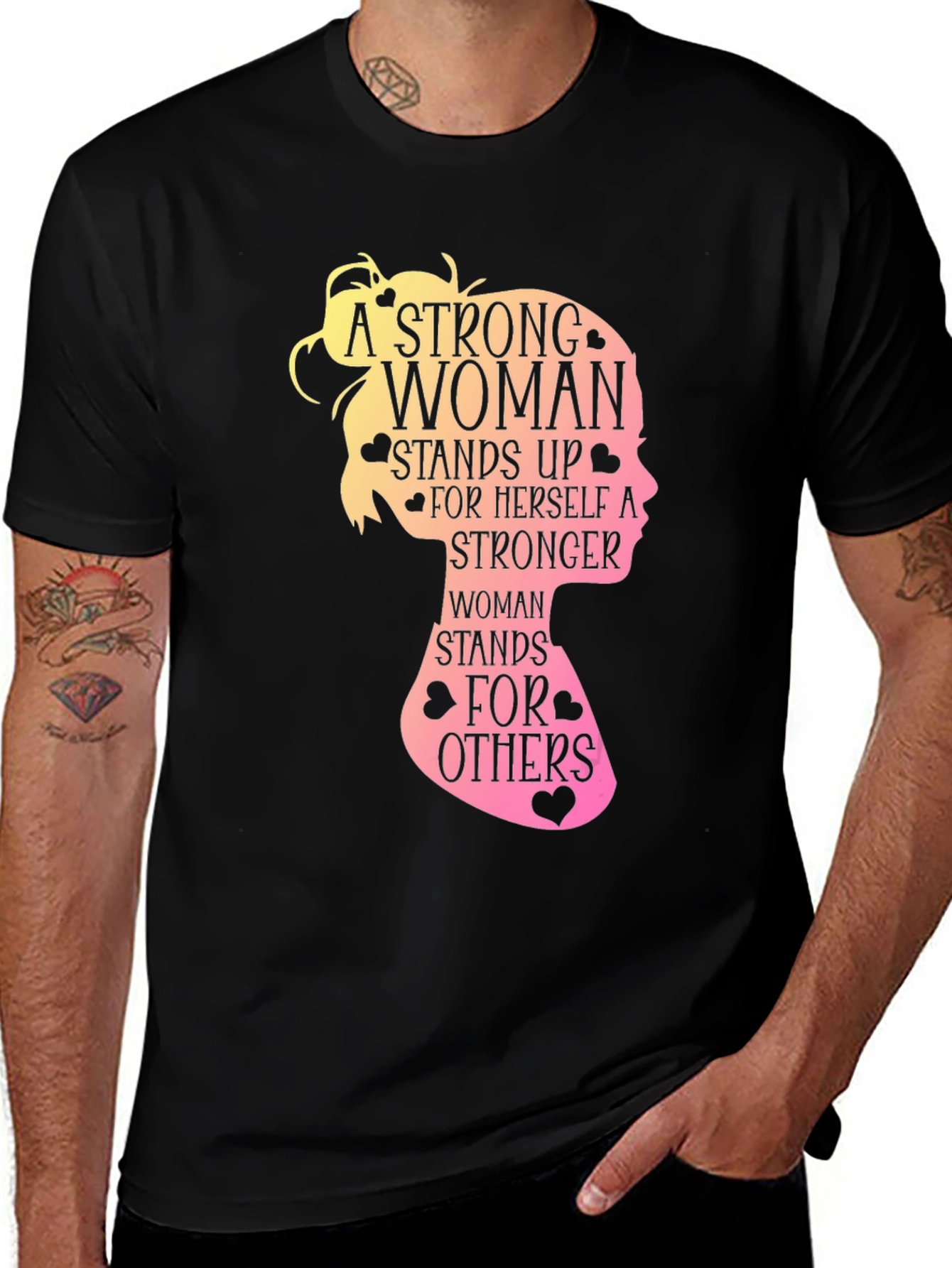 Variant 18 of Strong Woman Graphic T-Shirt - Inspirational Tee