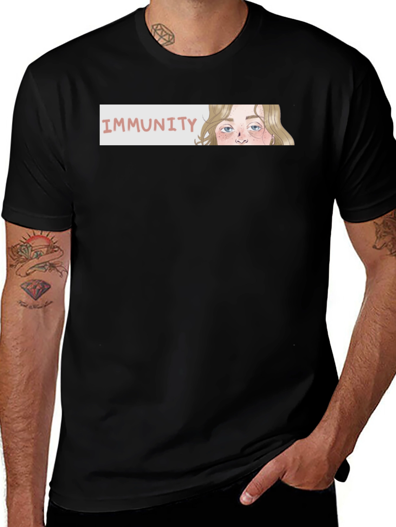 Variant 21 of Immunity Graphic Tee - Unisex Cotton Comfort