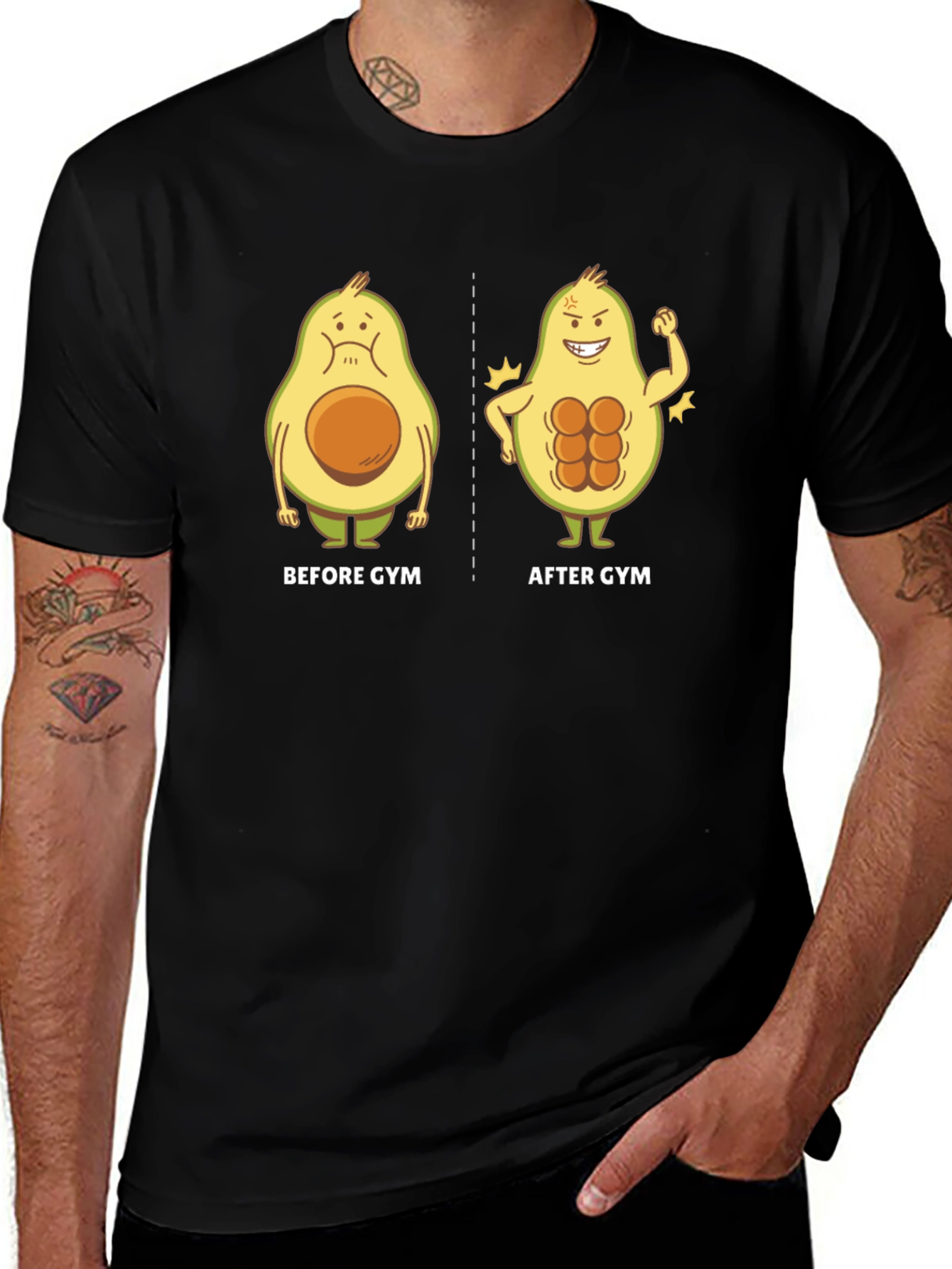 Variant 27 of Avocado Gym Humor T-Shirt