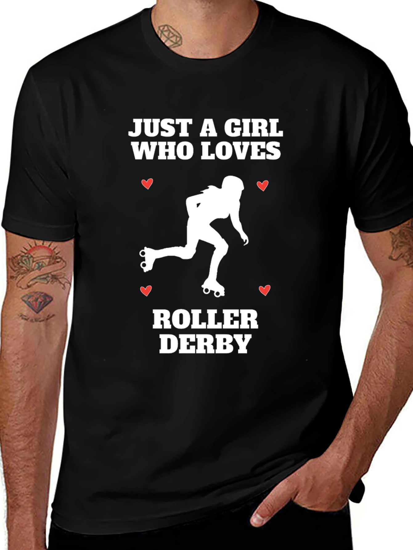 Variant 14 of Roller Derby Girl T-Shirt - Just A Girl Who Loves