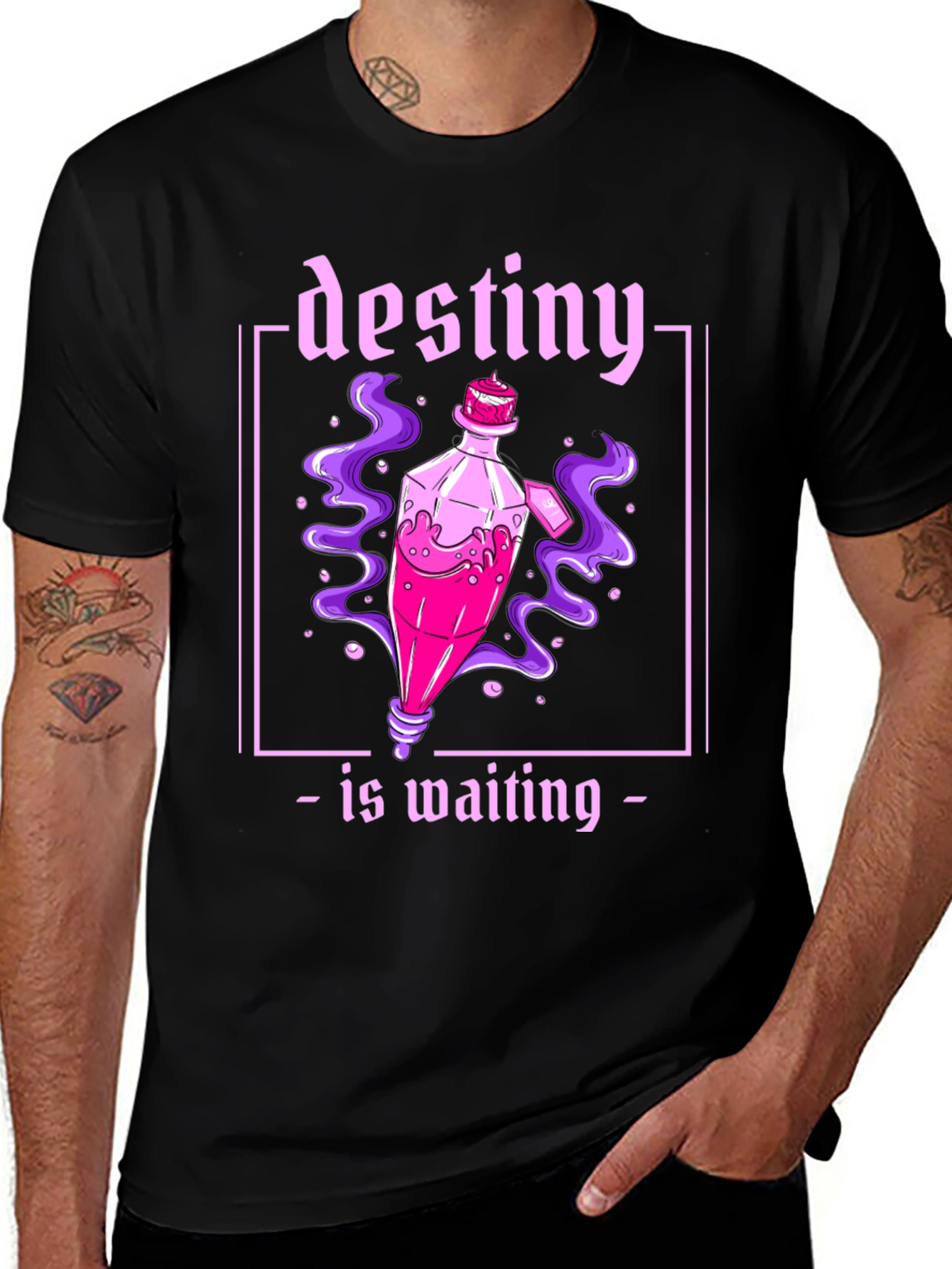 Variant 12 of Destiny Awaits Black Graphic T-Shirt