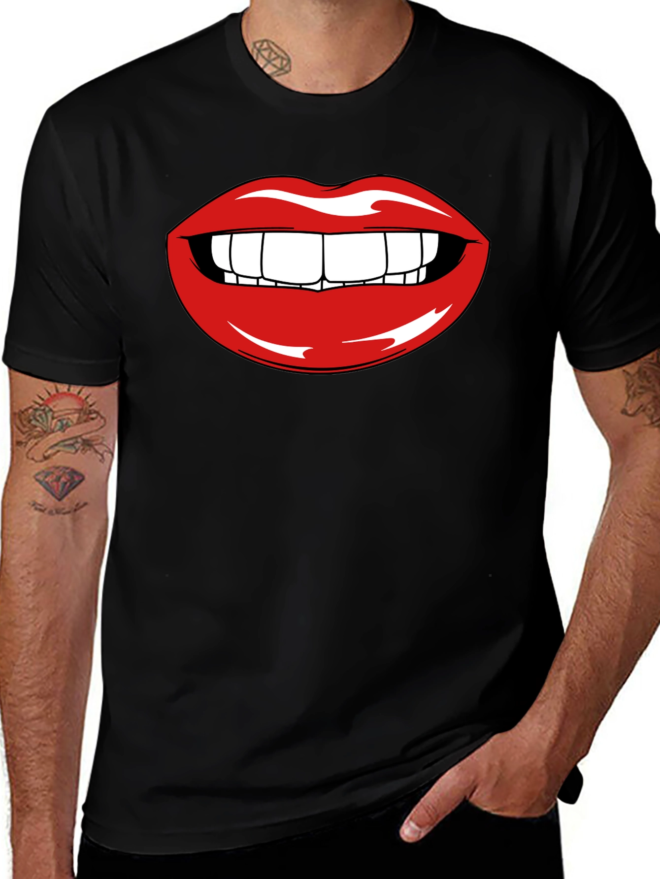 Variant 19 of Bold Lip Graphic Tee - Funny T-Shirt