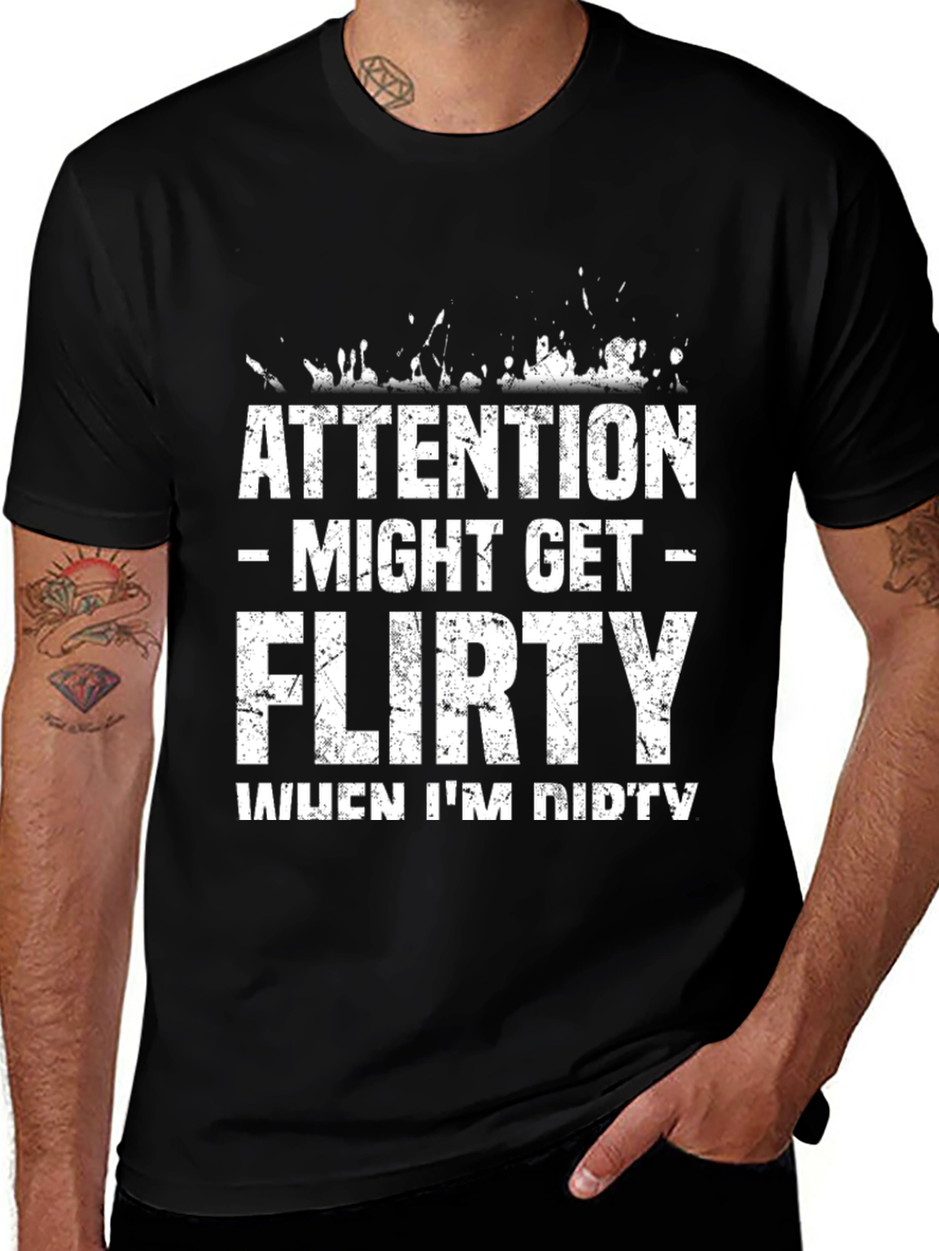 Variant 10 of Attention Might Get Flirty T-Shirt