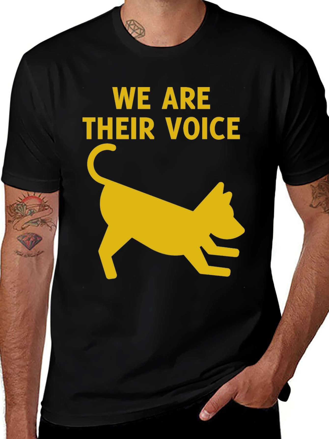 Variant 14 of We Are Their Voice Graphic Tee - Animal Rescue Shirt