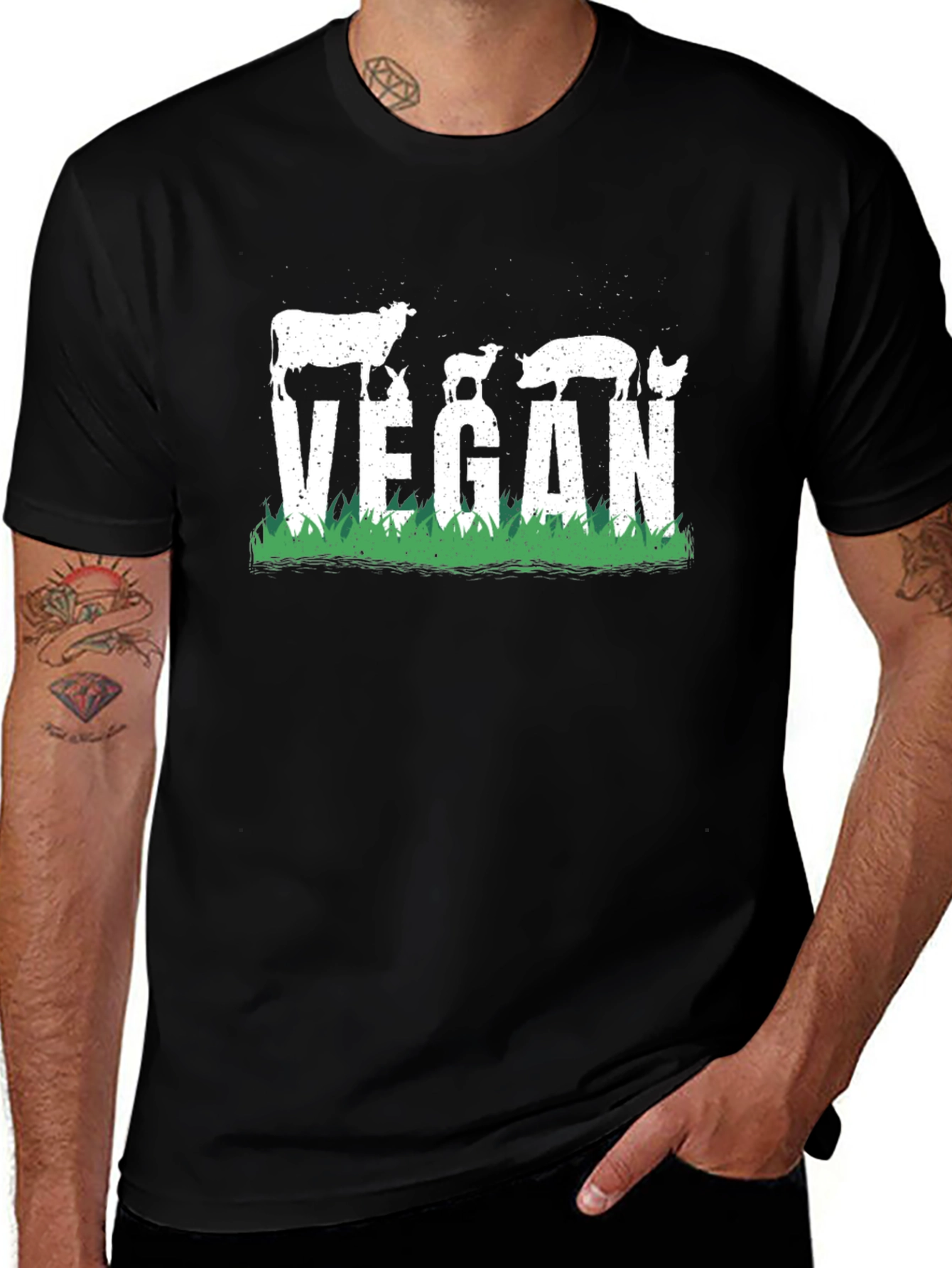 Variant 12 of Vegan Animal Silhouette T-Shirt