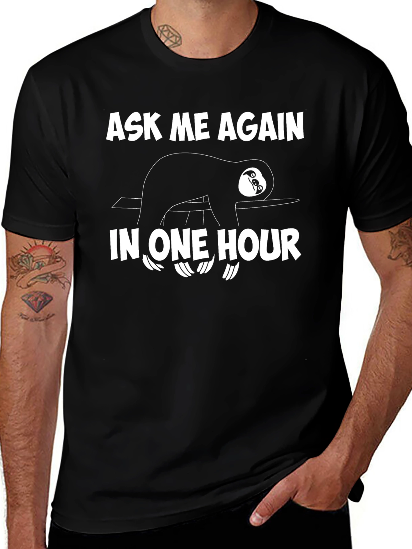 Variant 5 of Lazy Sloth T-Shirt - Ask Me Again Later