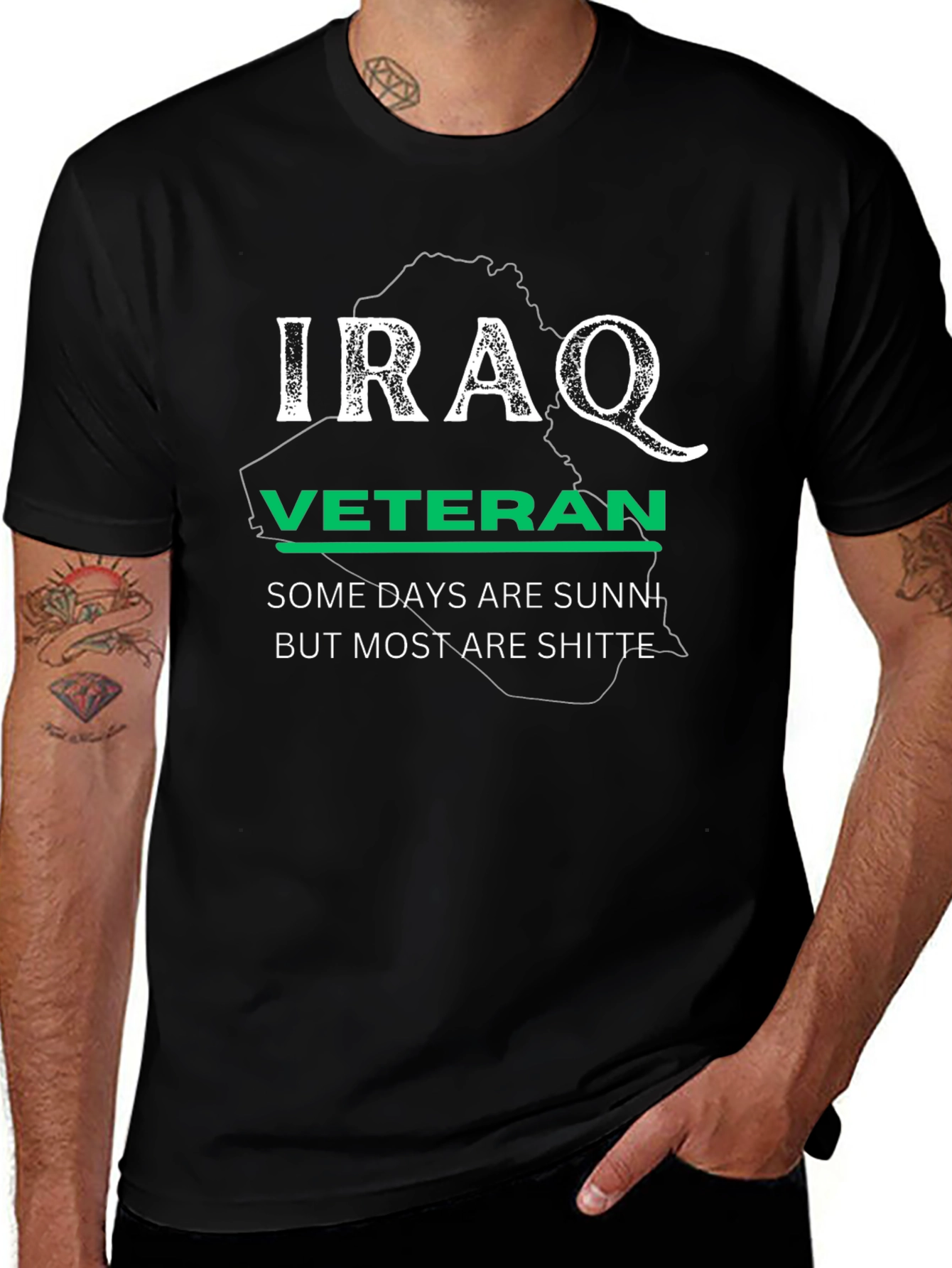 Variant 4 of Iraq Veteran T-Shirt