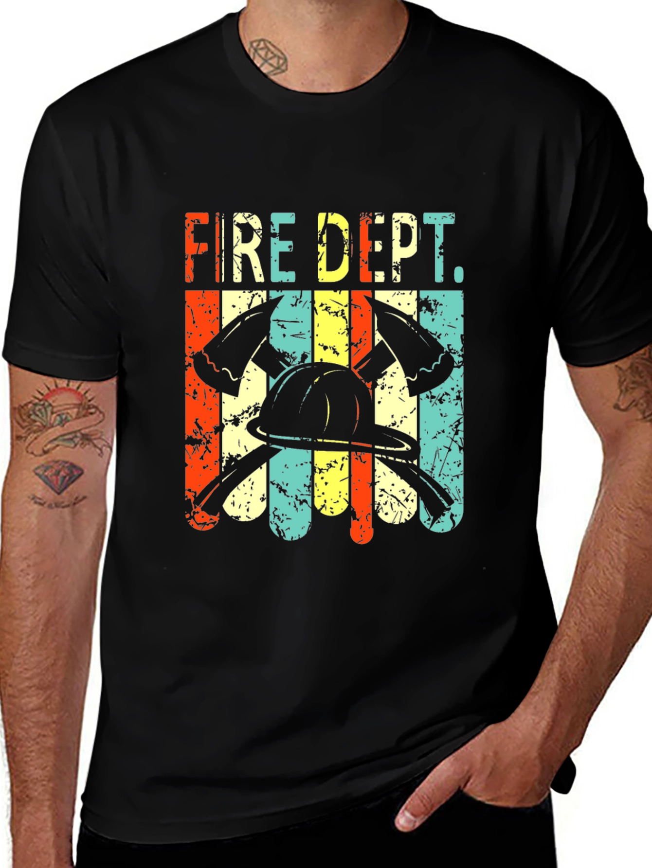 Retro Fire Dept. Graphic Tee