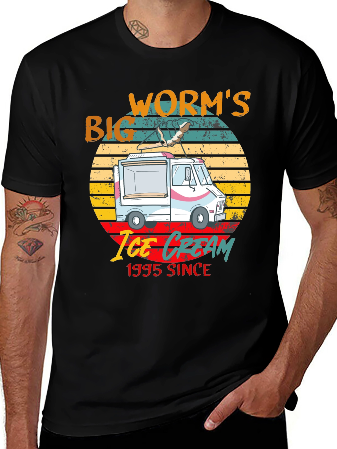 Variant 29 of Big Worm's Ice Cream Since 1995 Graphic Tee