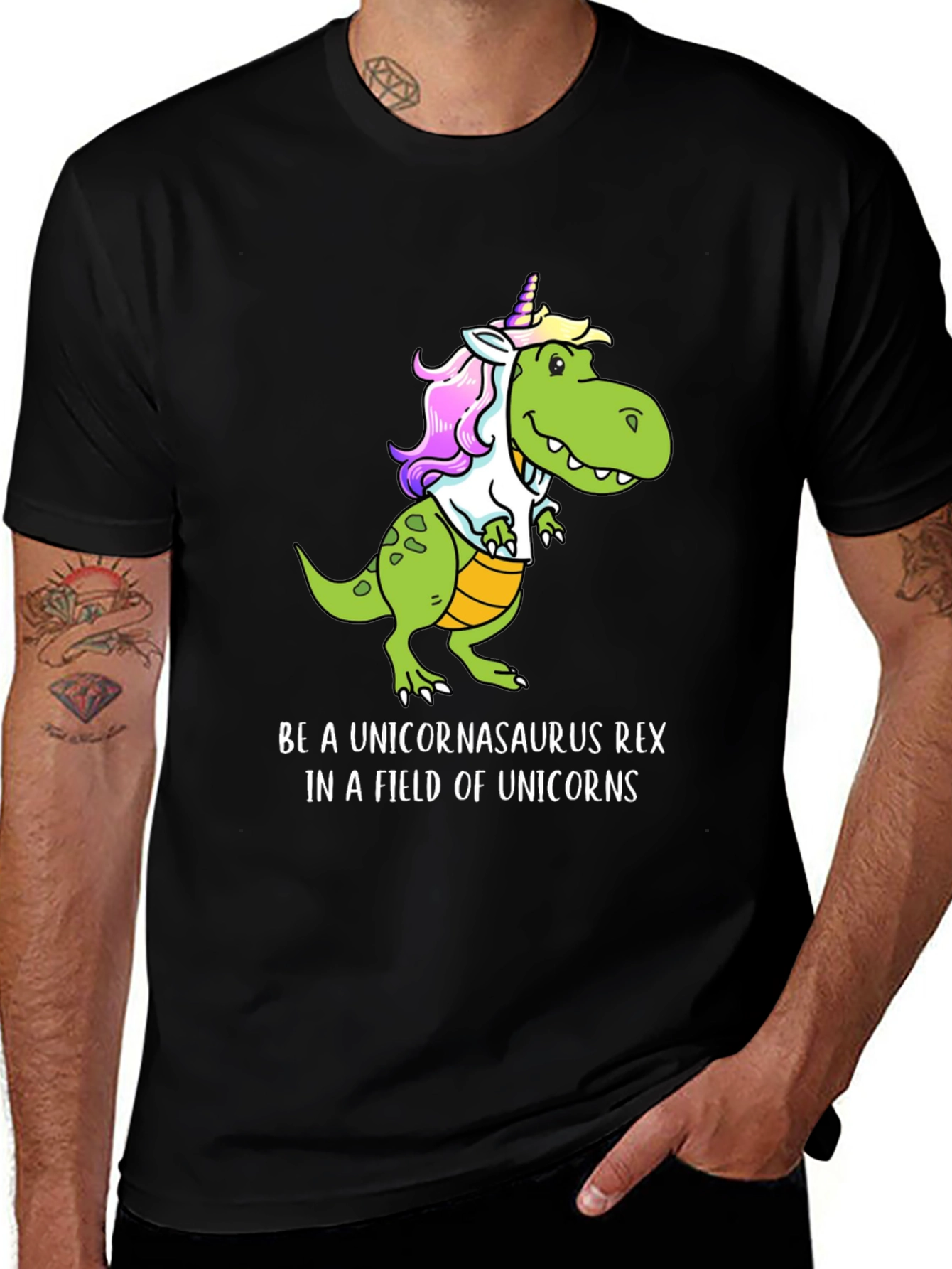 Variant 11 of Unicorn T-Rex Graphic Tee - Be a Unicornasaurus Rex