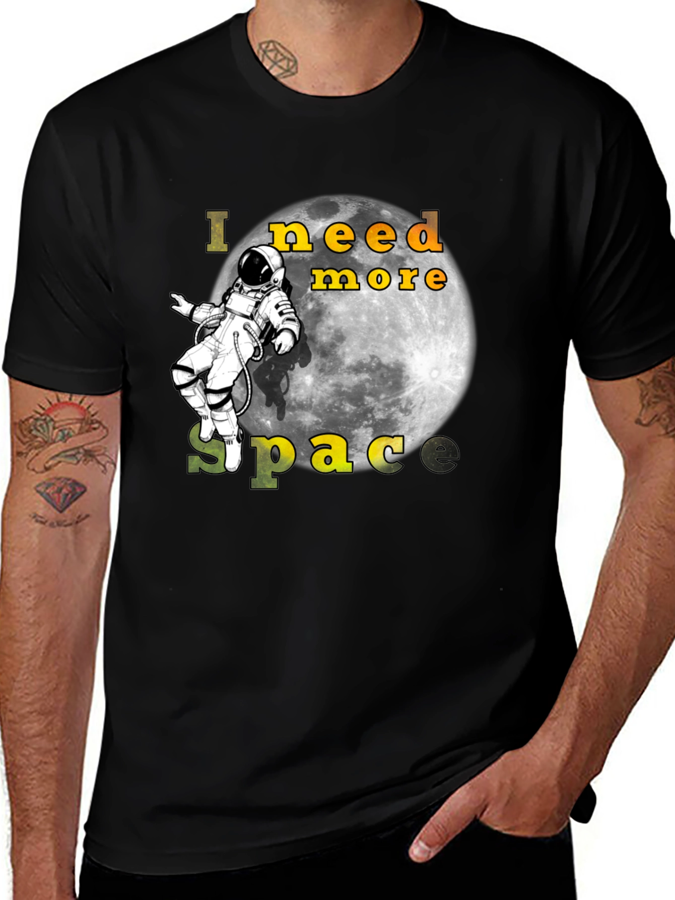 Variant 30 of I Need More Space Astronaut Graphic Tee