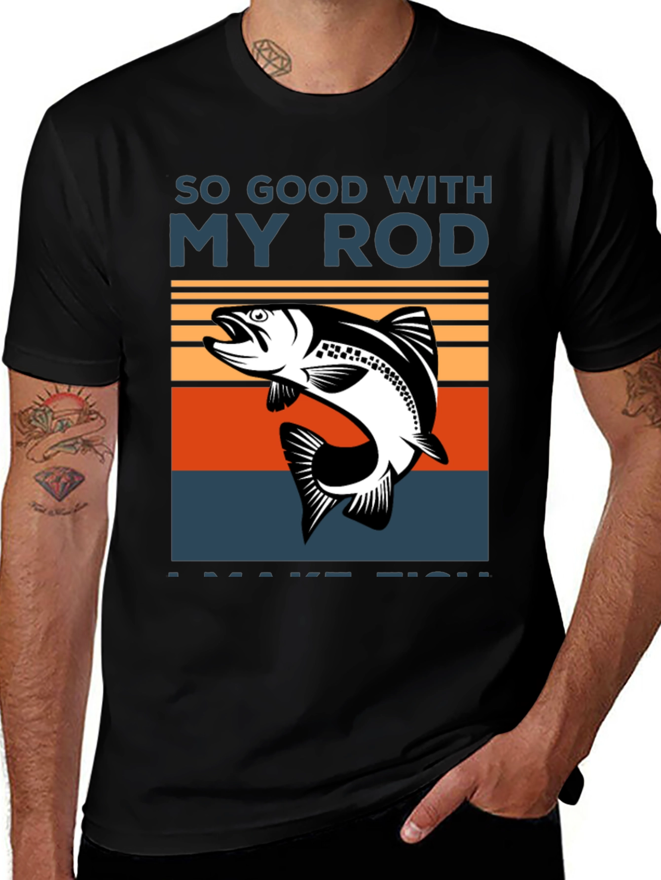 Variant 28 of So Good With My Rod T-Shirt - Fishing Tee