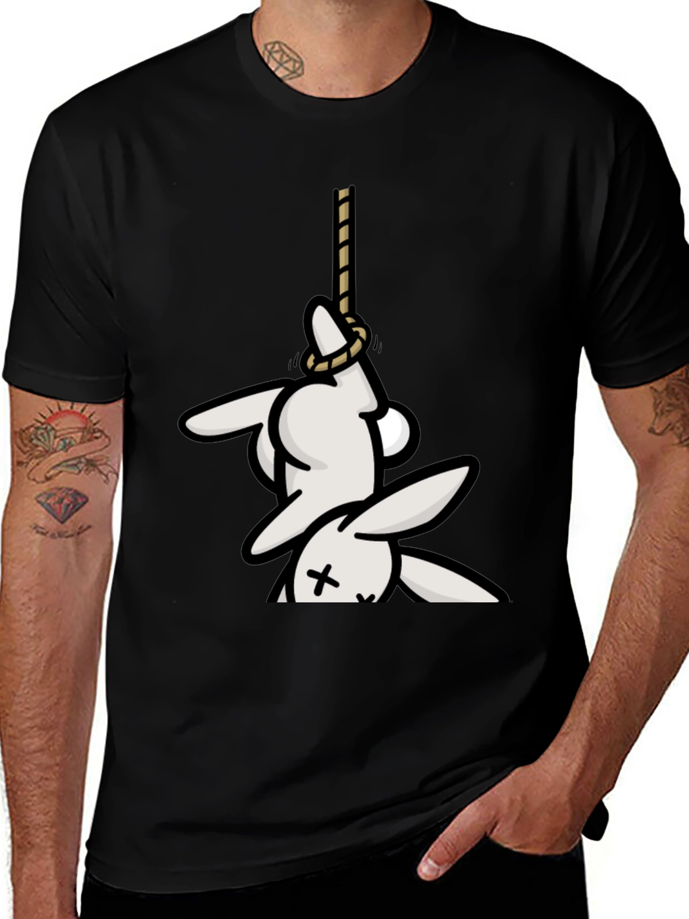 Variant 25 of Dead Bunny T-Shirt - Humor Graphic Tee