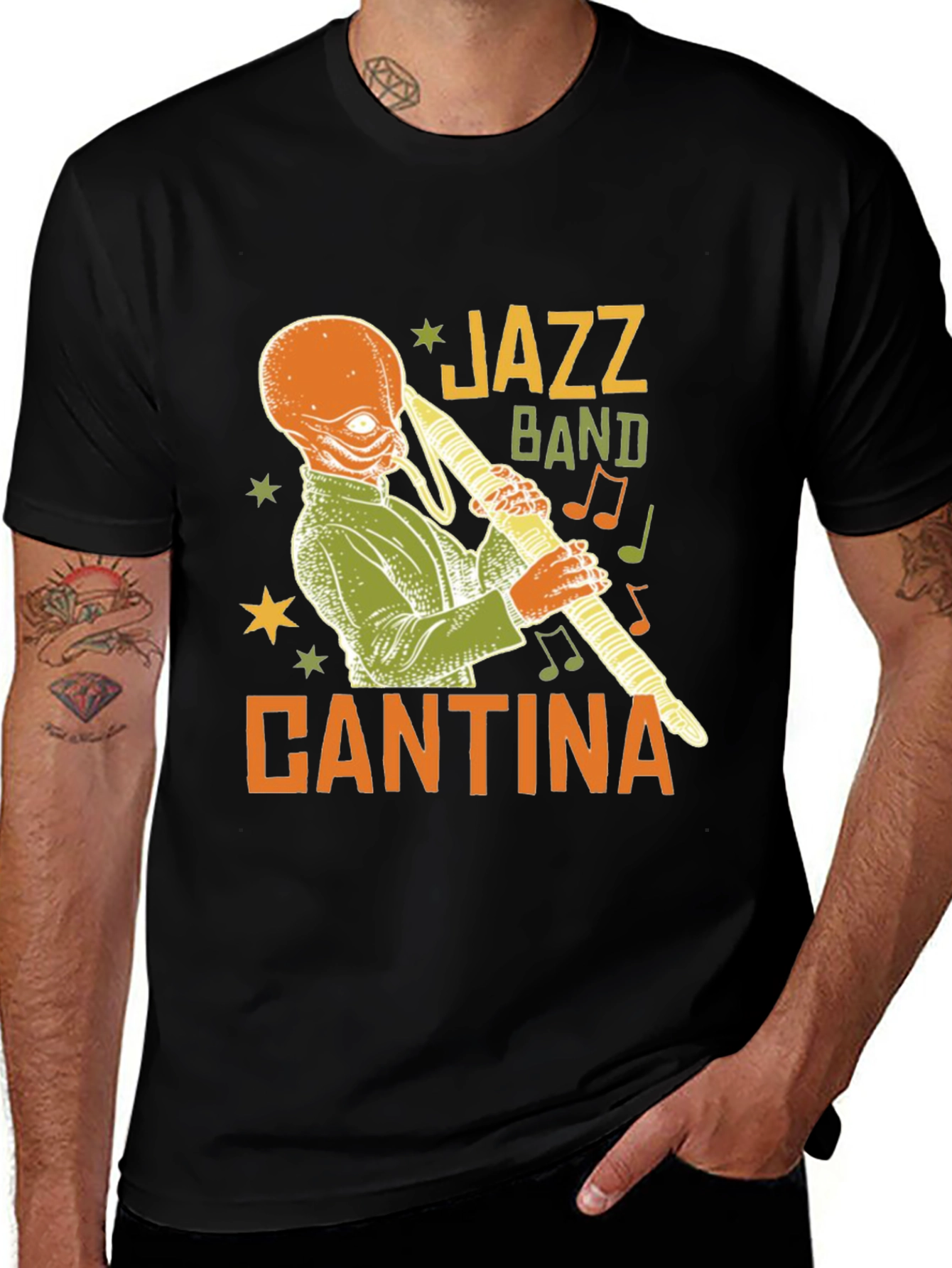Variant 21 of Cantina Jazz Band T-Shirt - Star Wars Inspired Tee