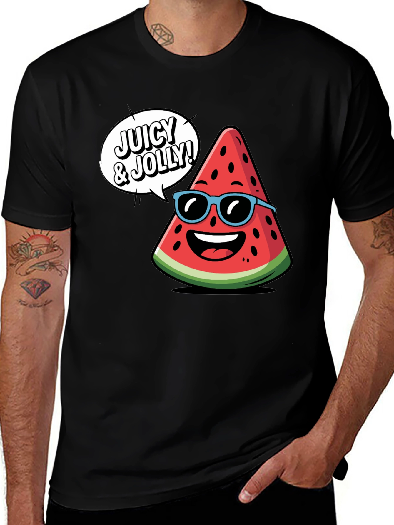 Variant 7 of Juicy Jolly Watermelon Graphic Tee