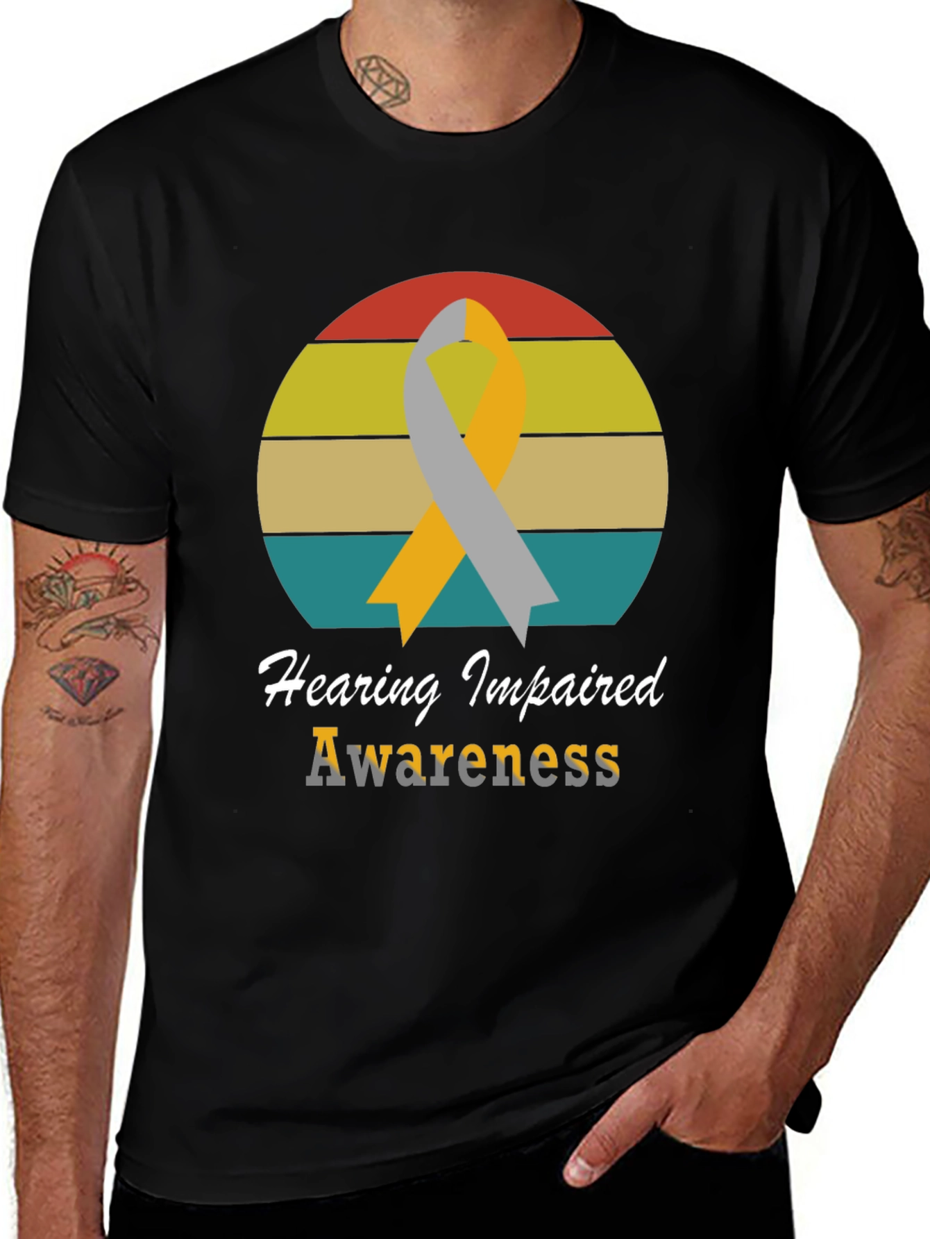 Hearing Impaired Awareness T-Shirt - Retro Style
