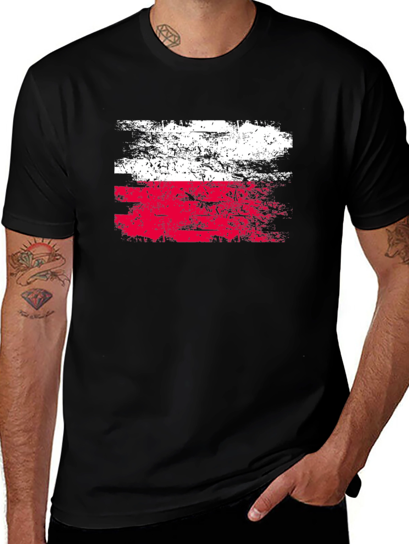 Variant 4 of Poland Flag Graphic T-Shirt