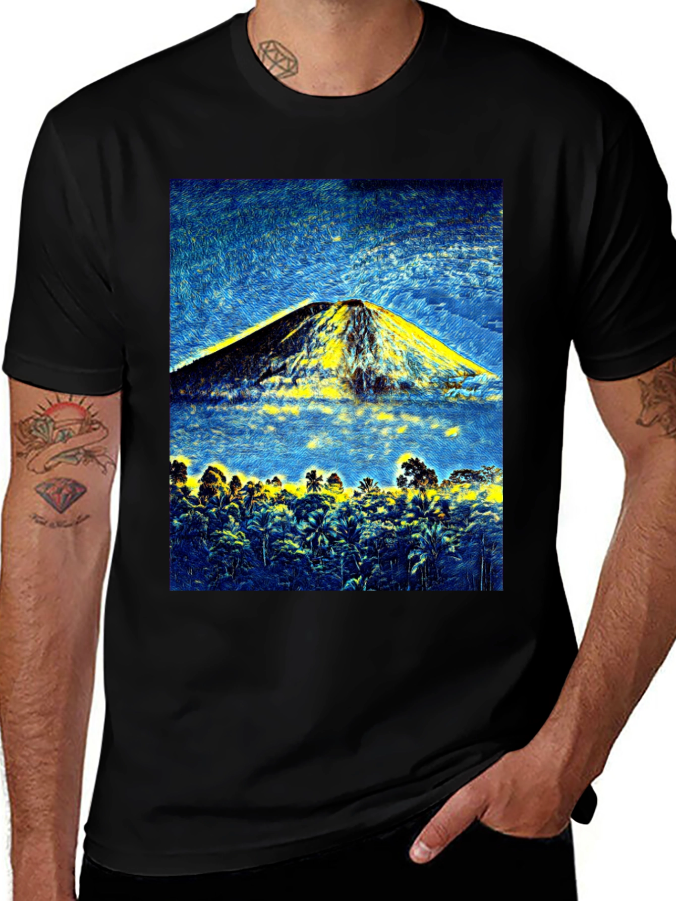 Variant 28 of Abstract Mountain Graphic Tee