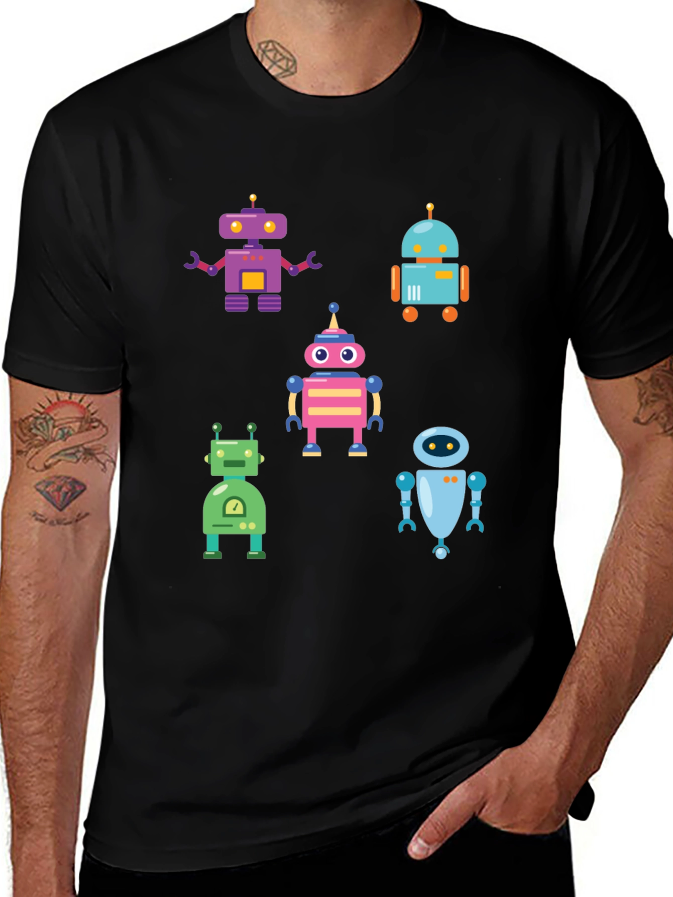 Variant 10 of Robot T-Shirt - Fun & Unique Graphic Tee