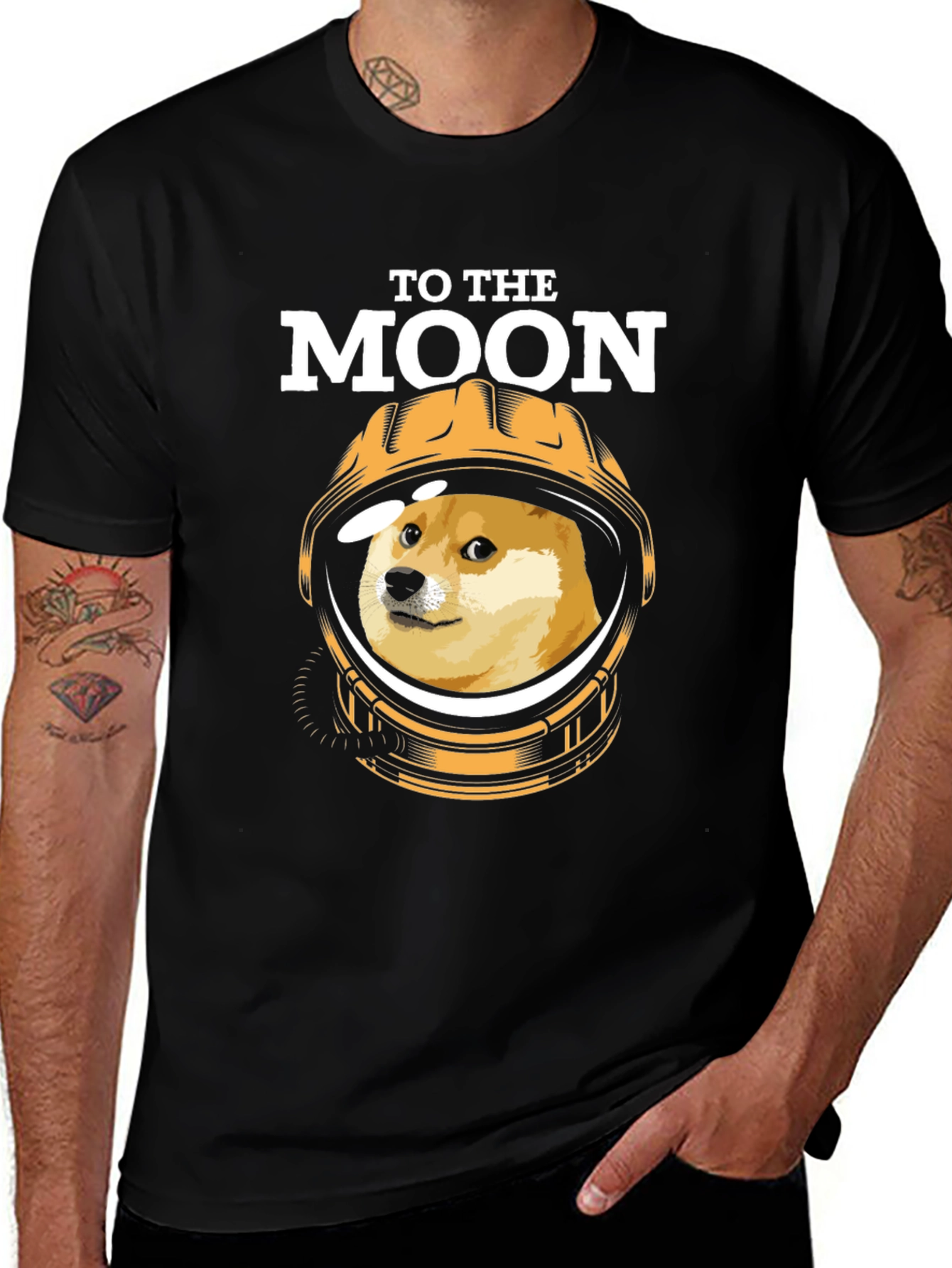 To The Moon Doge T-Shirt - Crypto Meme Tee