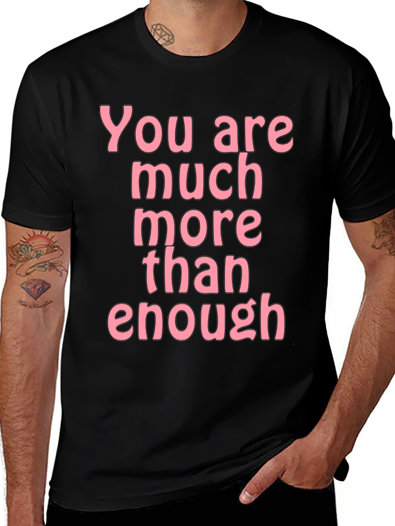 Variant 23 of Inspirational You Are Enough Graphic Tee