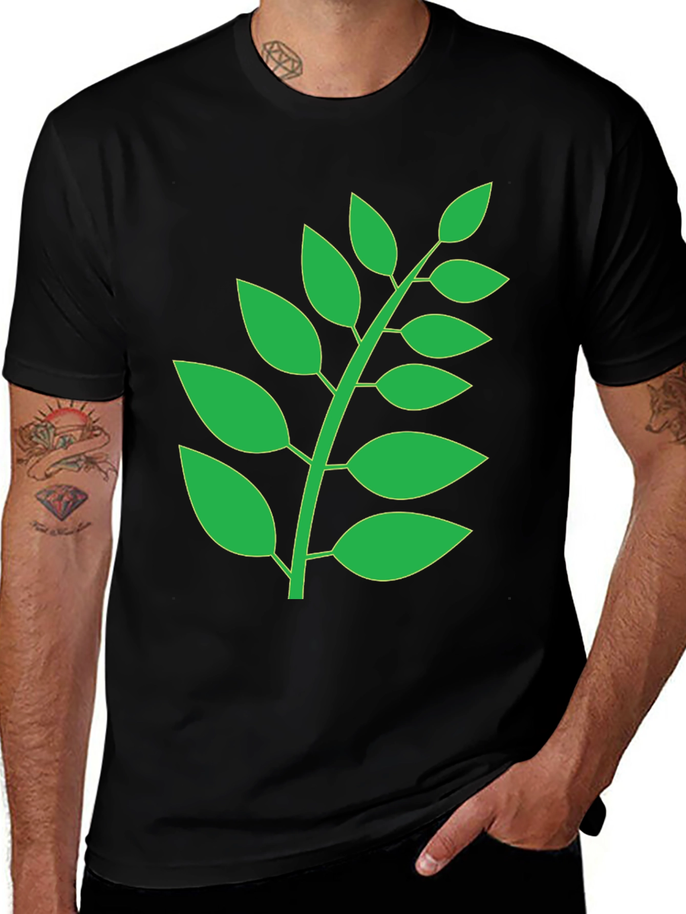 Variant 14 of Nature Inspired Black T-Shirt