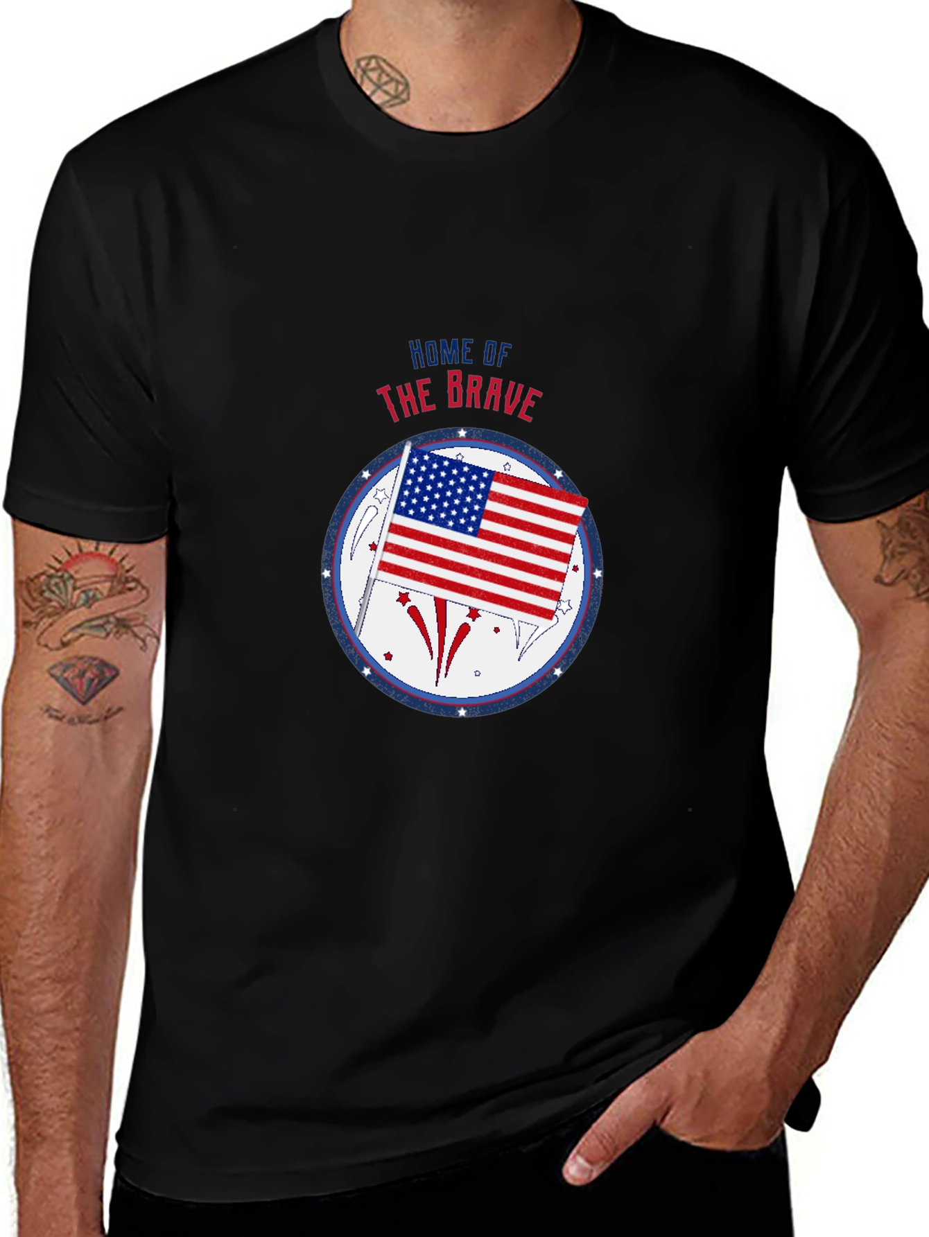 Variant 22 of Home of the Brave Graphic T-Shirt