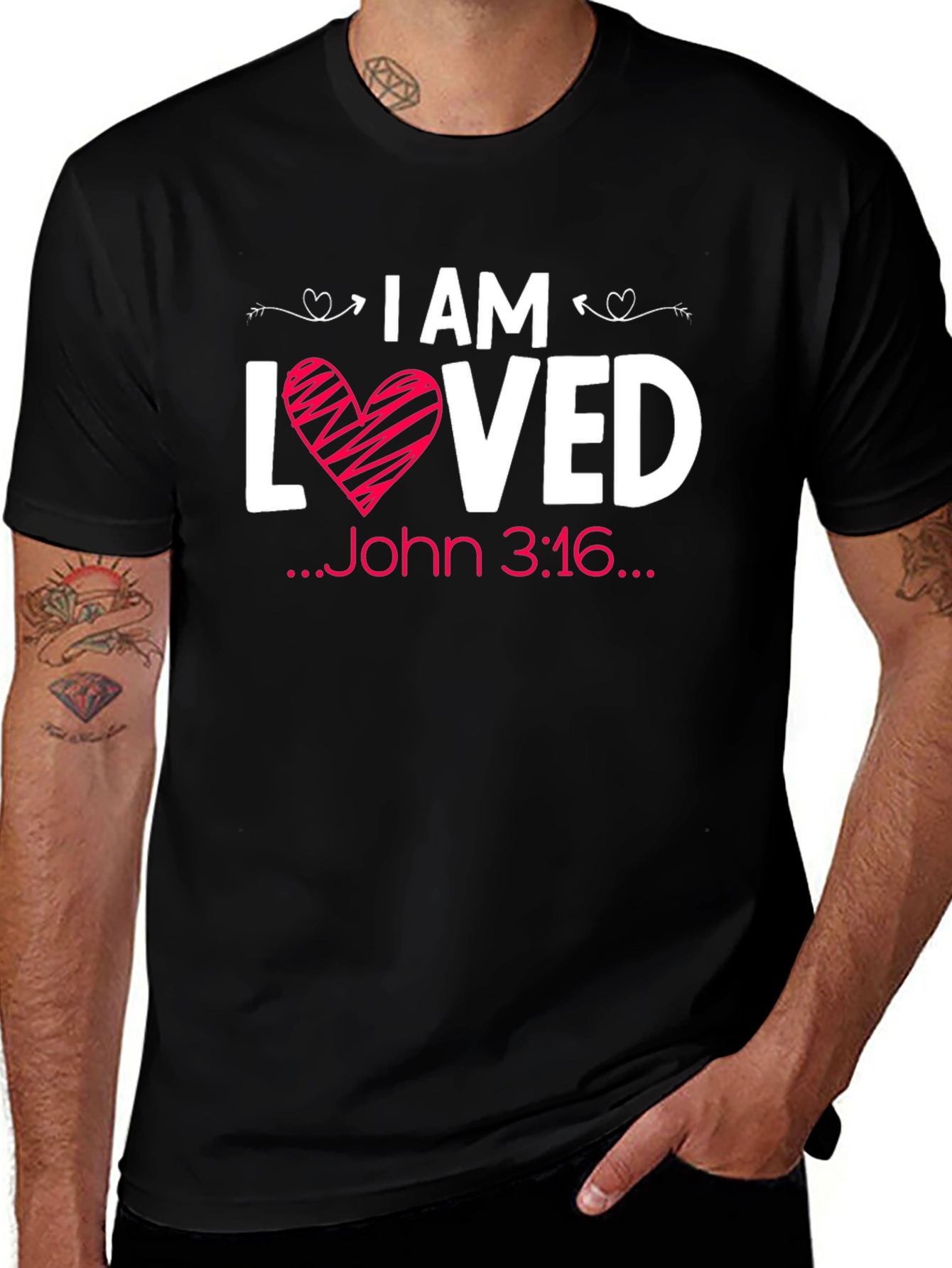 I Am Loved John 3:16 Graphic Tee