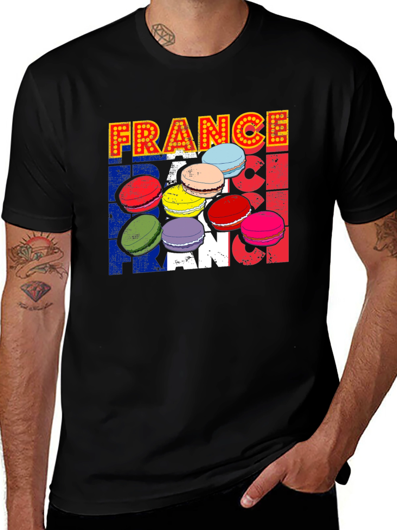 Variant 2 of France Macaron T-Shirt