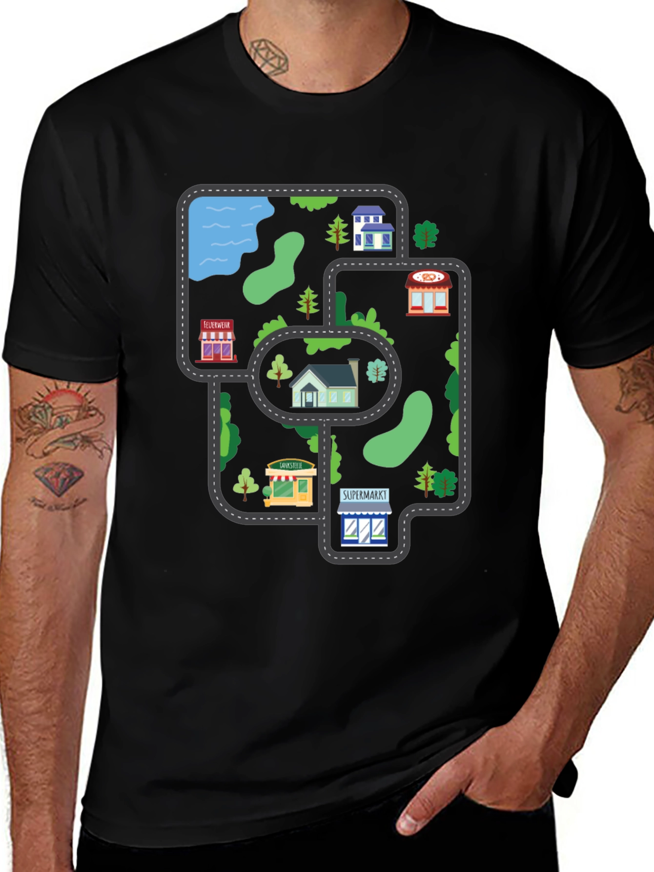 Variant 25 of Play Town T-Shirt