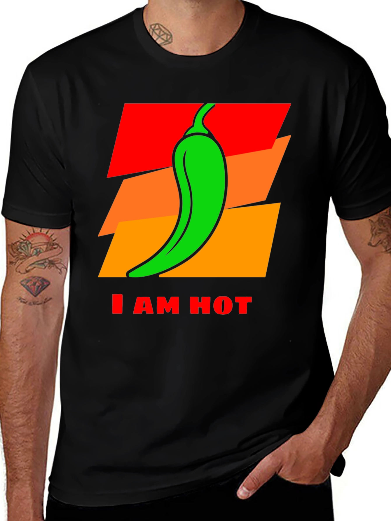 Variant 12 of I Am Hot Chili Pepper Graphic T-Shirt