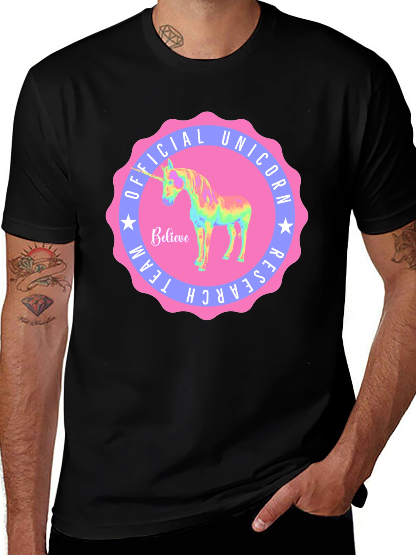 Variant 14 of Official Unicorn Research Team T-Shirt