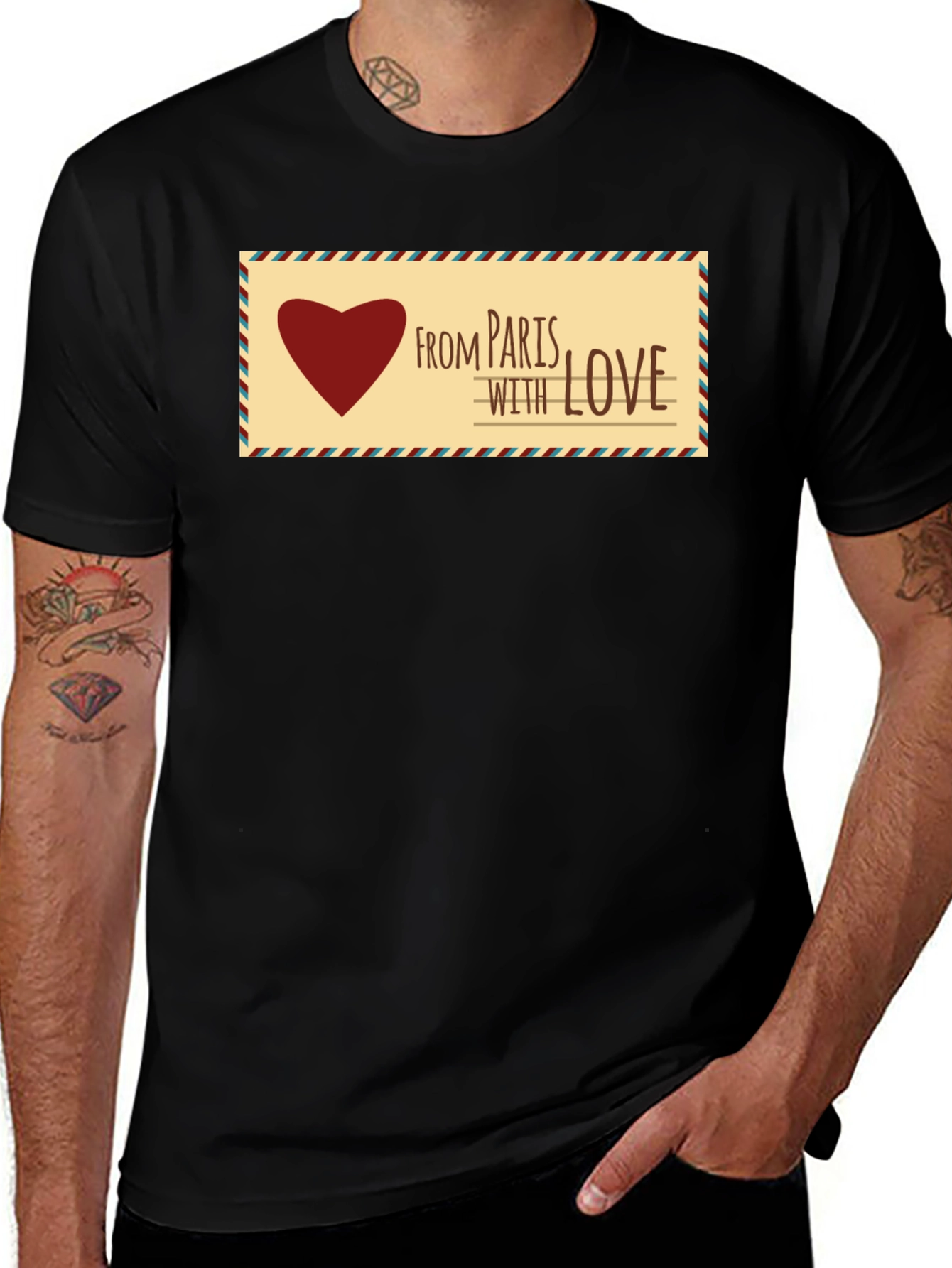 Variant 14 of Paris With Love Graphic T-Shirt