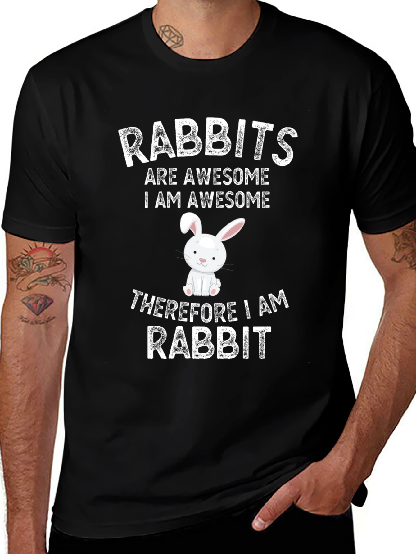 Variant 2 of Rabbits Are Awesome Graphic T-Shirt