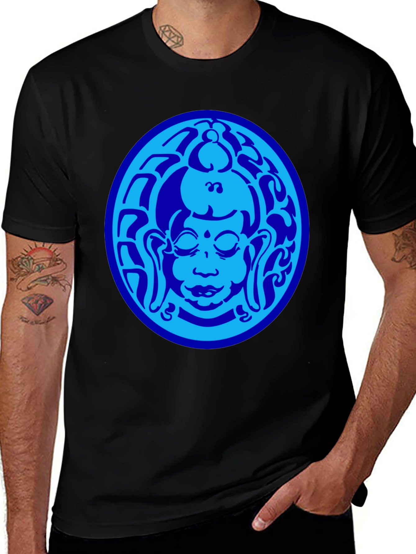 Buddha Graphic Black T-Shirt